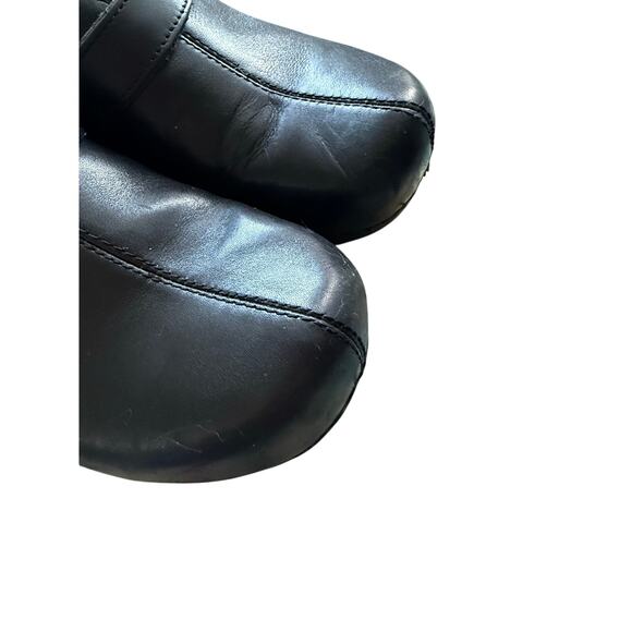 Dansko Black Leather Solstice Clogs size 38 7.5 8 - Picture 7 of 8